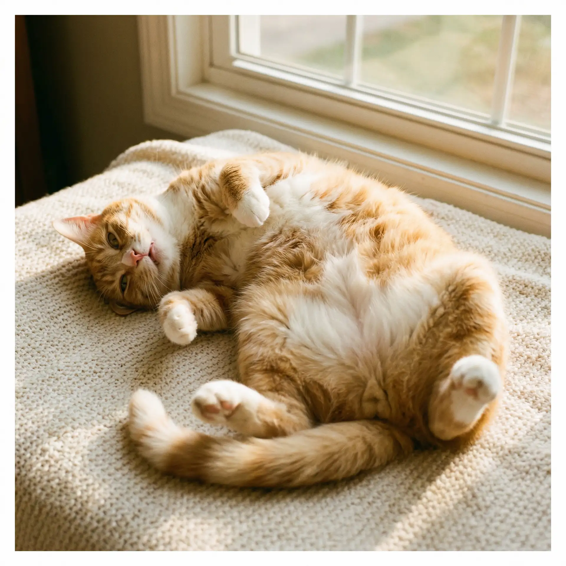 猫咪仰躺露出肚皮 - 亚马逊上调会员费